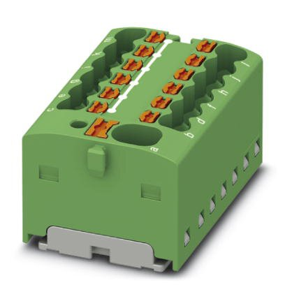 PTFIX 4/12X1 5 GN Distribution block