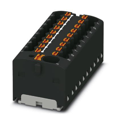 PTFIX 4/18X1 5 BK Distribution block