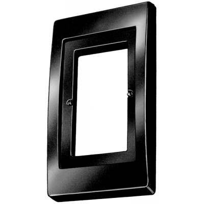 Decorative Wallplate; Black; U Sed w/TP9