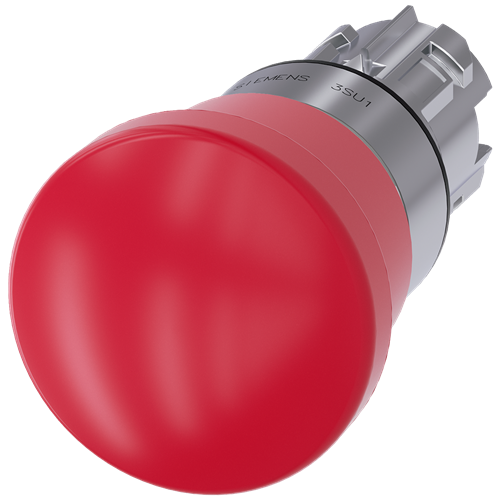 Emerg-Stop, Push Pull Red Mh Cap 40mm