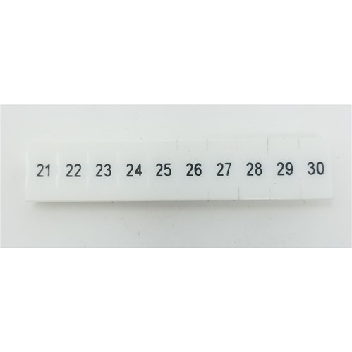 Labels,Front,Horiz,5.2mm,21 To 30 (10X)