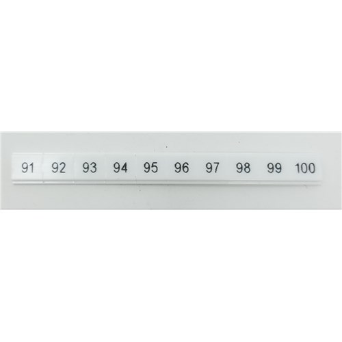 Labels,Flat,Horiz,6.2mm,91 To 100 (10X)