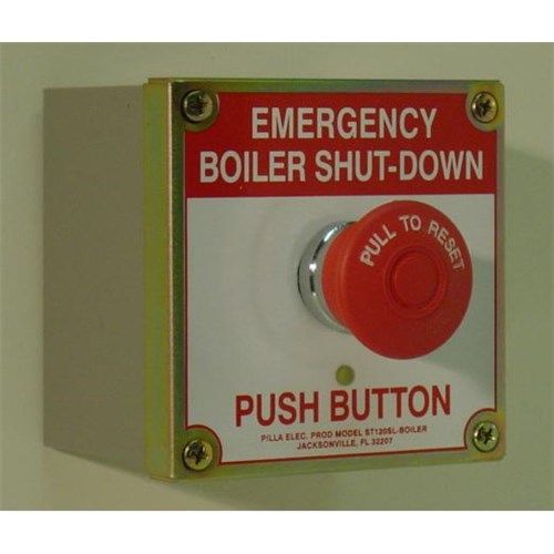 Boiler Shut-Down Push Button NEMA 1