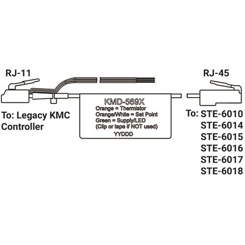 Cable: RJ12, RJ45, 25', 8 Conductor Plen