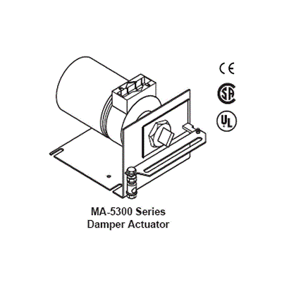 Hyd Damper Actuator On/Off Spring Return