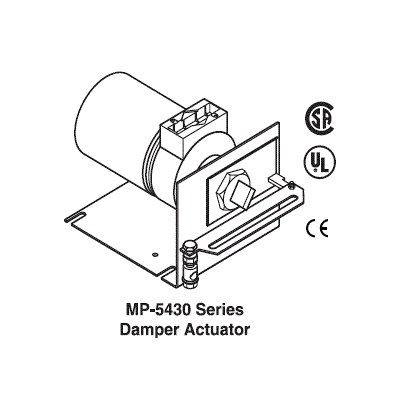 Hyd Damper Actuator 2-15Vdc Prop 24V