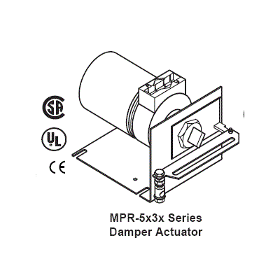 Hyd Damper Actuator 4-20mA Prop 24V