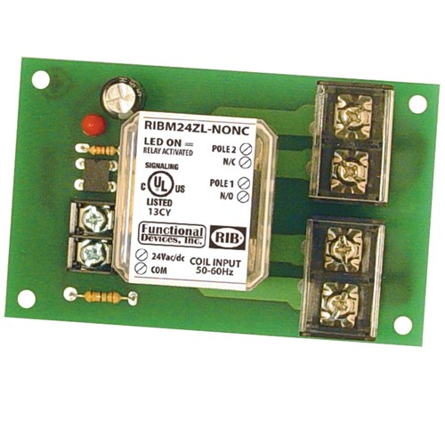 Panel Relay 4x2.35in 30Amp DPST-NONC 24V