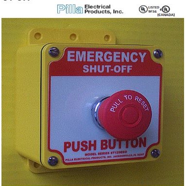 Emergency Shut-Off Push Button NEMA 4X