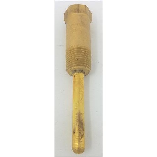 T-Well 6in Brass DIr Mnt Thermowell 6in