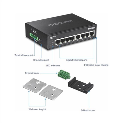 8Port HI Gigabit Switch, TIG80