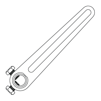 Crank Arm;1/2in;Slotted;Long